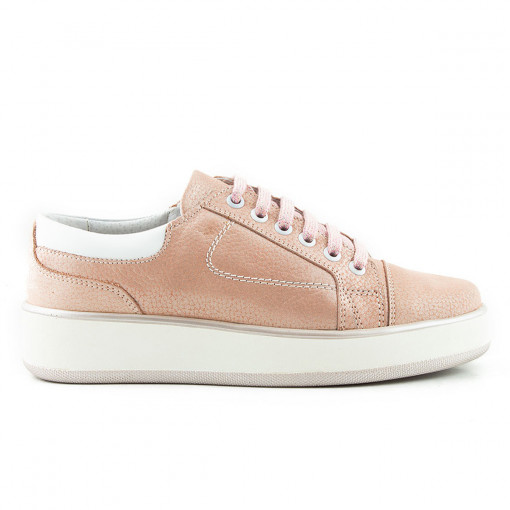 Pantofi sport dama piele naturala 1123 roz