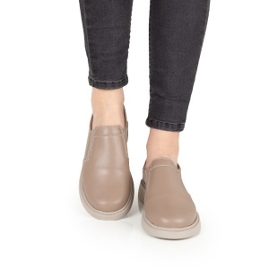 Pantofi Dama Casual Piele Naturala 158 Bej - Img 3