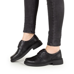 Pantofi Dama Casual Piele Naturala 156 Negru - Img 2