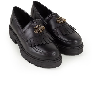 Pantofi Dama Casual Piele Naturala 1263-23 Negru - Img 3