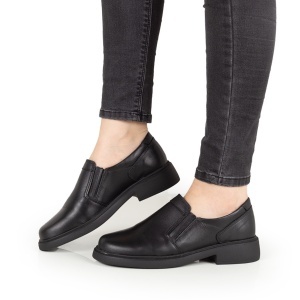 Pantofi Dama Casual Piele Naturala 158 negru - Img 2