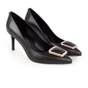 Pantofi Dama Eleganti Piele Naturala 05 Negru ACC - Img 3