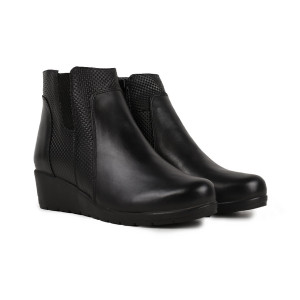 Ghete dama piele naturala 1550-1 negru - Img 2