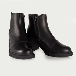 Ghete Piele Naturala Dama 1598 Negru - Img 2