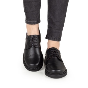 Pantofi Dama Casual Piele Naturala 156 Negru - Img 3