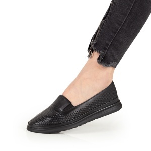 Pantofi Dama Casual Piele Naturala 1293 Negru