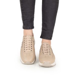 Pantofi Dama Casual Piele Naturala 1296-05 Bej - Img 2