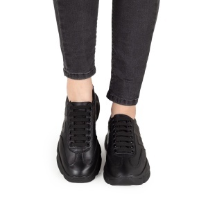 Pantofi Dama Casual Piele Naturala 1296 Negru - Img 3