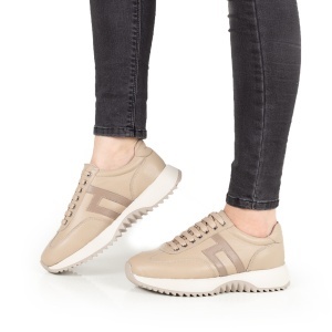 Pantofi Dama Casual Piele Naturala 1296-05 Bej - Img 3