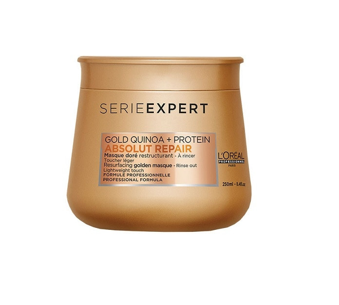 Маска для волос repair отзывы. Loreal бальзам serie Expert Gold Quinoa Protein. Маска лореаль serie Expert Absolut. Маска для волос лореаль Золотая. Лореаль профессионал маска для волос восстанавливающая.