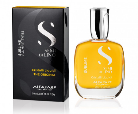 Alfaparf Ser de par cu cristale lichide Semi di Lino Sublime Cristalli Liquidi 50ml