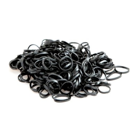 Cupio Elastice invizibile pentru par Black 300buc