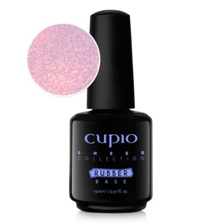 Cupio Oja semipermanenta Rubber Base Sheer Collection - Silk Magnolia 15ml