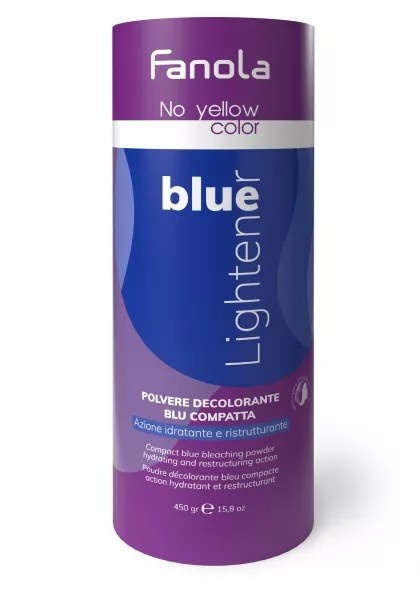 Fanola Pudra decoloranta cu pigment albastru 7 tonuri No Yellow Blue Powder 450g