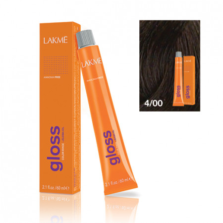Lakme Gloss vopsea de par demi-permanenta saten mediu 4/00 60 ml