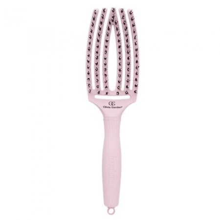 Olivia Garden Perie de par de mistret+nailon Finger Combo Pastel Pink Medium
