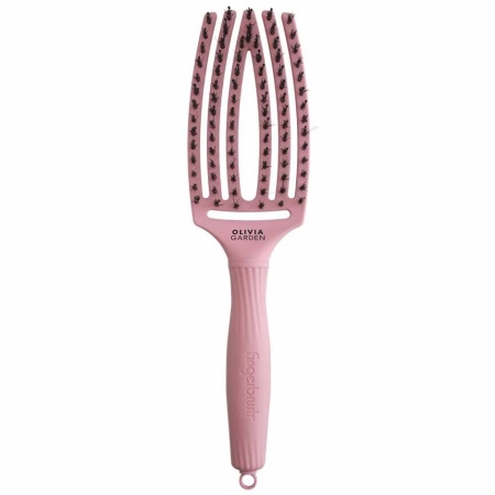Olivia Garden Perie de par mistret+nailon Finger Combo Soft Pink Medium