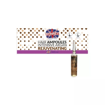 Ronney Professional Fiole revitalizante pentru par uscat Intensive Argan Rejuvenating 12x10ml