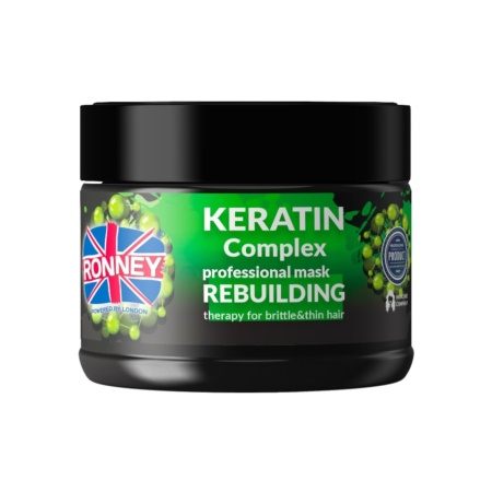 Ronney Professional Masca cu cheratina pentru par deteriorat Keratin Complex 300ml