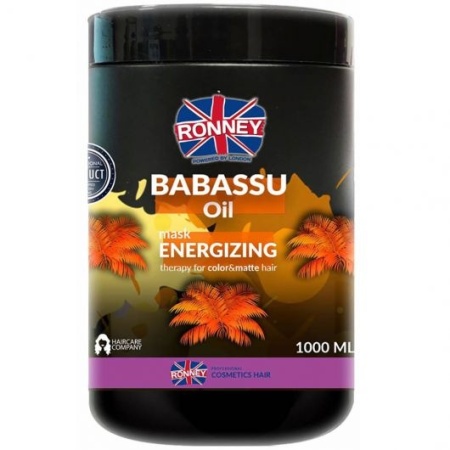 Ronney Professional Masca energizanta pentru par vopsit Babassu Oil 1000ml