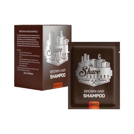 The Shave Factory Sampon maro pentru colorarea parului Brown Hair 10x25ml