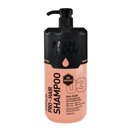 NishMan Inca Inchi Sampon pentru par deteriorat 03 1250 ml