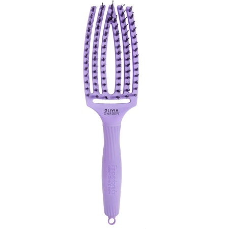 Olivia Garden Perie de par cu peri de mistret+nailon Finger Combo Lavender Medium