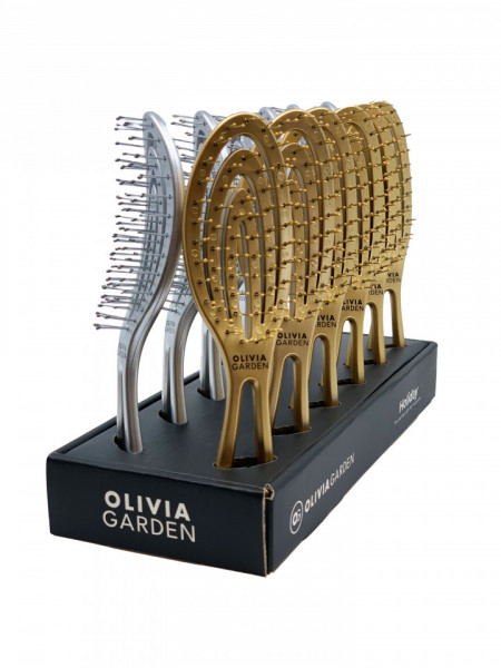 Olivia Garden Set 12 perii curbate cu ventilatie Holiday Hit 2023
