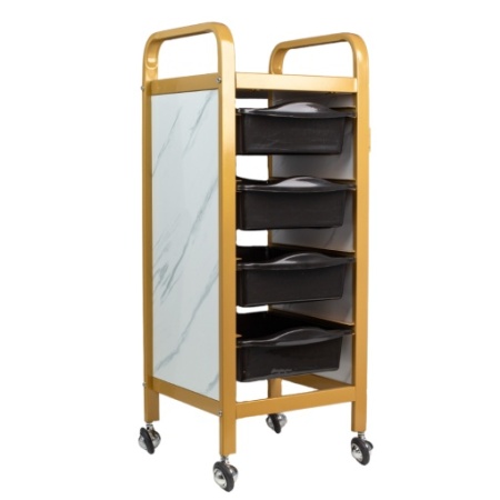 Ucenic pentru salon cu 4 sertare Gold Marble MZT-868-191