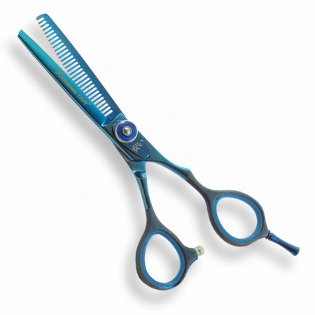 Akashi X-treme Cut T55 - Foarfeca profesionala de filat offset cu 30 de dinti 5.5 inch