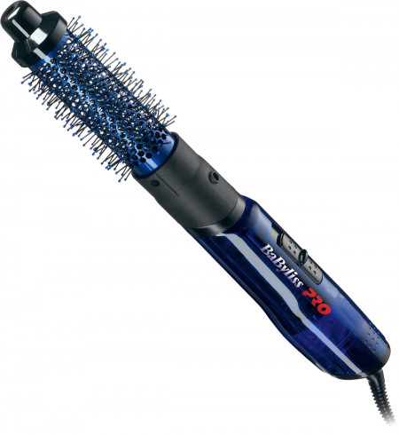 Babyliss Pro Perie profesionala electrica cu aer cald Blue Lightning 34mm