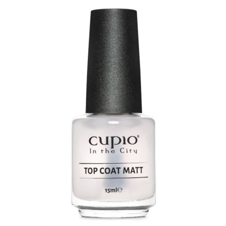 Cupio Finish mat pentru oja clasica Top Coat Matt In the City 15ml