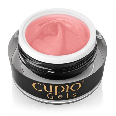 Cupio Gel pentru tehnica fara pilire - Make-Up Fiber Shimmer Caramel 50ml