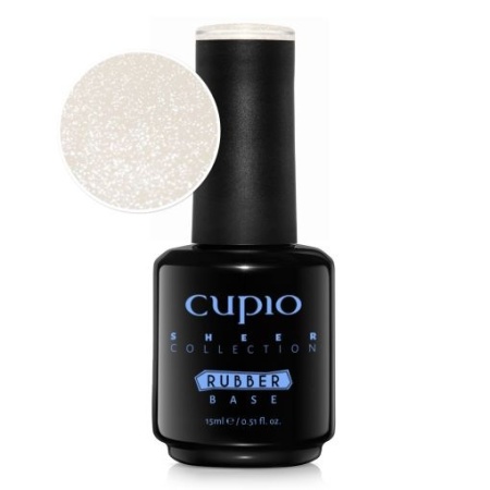 Cupio Rubber Base Sheer - White Lacet 15ml