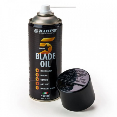 Kiepe Professional Spray profesional 5in1 pentru cutitele masinilor de tuns Blade Oil 400ml