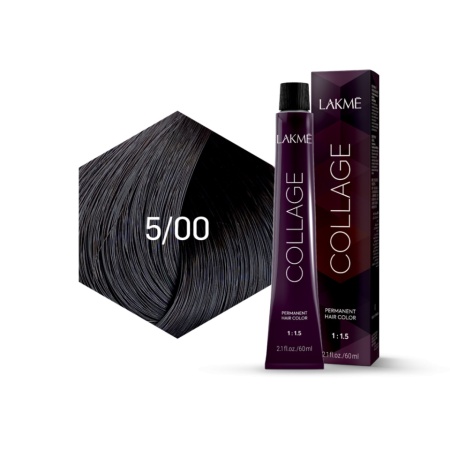 Lakme Vopsea de par permanenta 5/00 saten deschis Collage 60ml