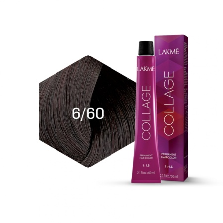 Lakme Vopsea de par permanenta 6/60 blond inchis castaniu Collage 60ml