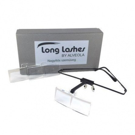 Long Lashes Ochelari cu lupa, cu 3 lentile interschimbabile, pentru extensii de gene