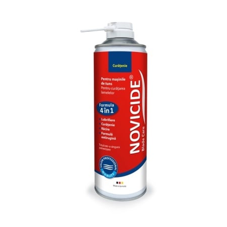 Novicide Spray 4in1 pentru intretinerea cutitelor masinilor de tuns Blade Care 500ml