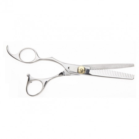 Olivia Garden SilkCut - Foarfeca profesionala pentru filat stanga cu 35 de dinti in fata 6.35 inch jap