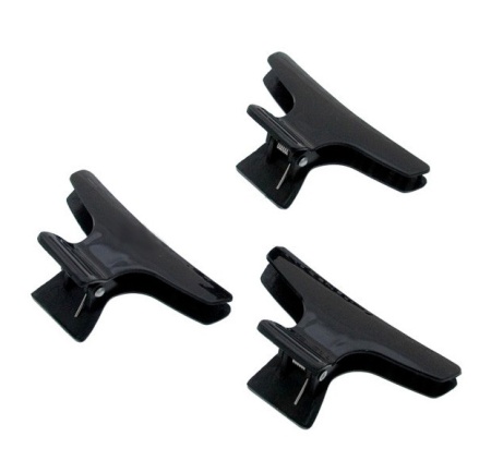 Sibel Clame negre pentru par 8cm 12buc