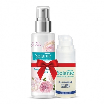 Solanie Pachet cadou apa aromatica Rose+gel antirid pentru ochi