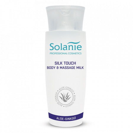 Solanie Lapte nutritiv de masaj pentru piele uscata Silk Touch Aloe Ginkgo 150ml