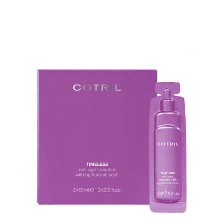 Cotril Complex hidratant cu acid hialuronic pentru par Timeless Complex 3 fiole x 15ml