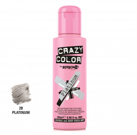 Crazy Color Vopsea semipermanenta 28 Platinum 100ml