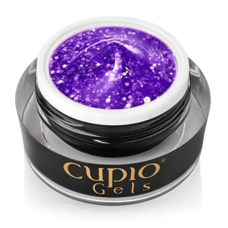 Cupio Glitter Neon Builder Gel - Purple Madness 15ml