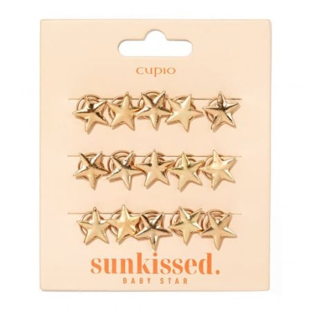 Cupio Set 15 agrafe de par in spirala Sunkissed. - Baby Star