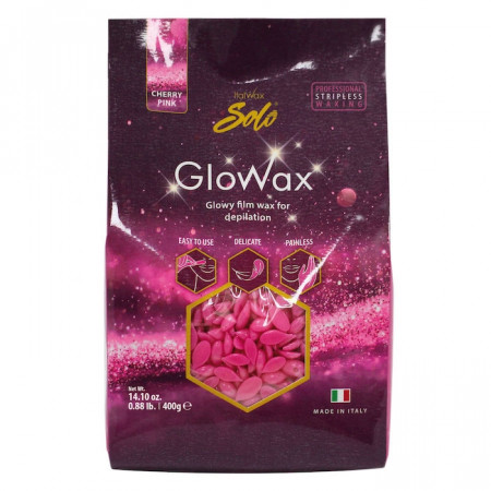 Italwax Glowax Cherry Pink - Ceara profesionala de epilat granule 400g