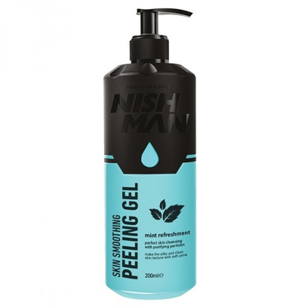 NishMan Gel exfoliant pentru barbati Mint Pefreshment Peel 200ml