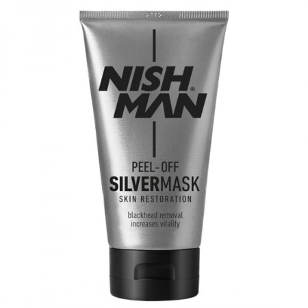 NishMan Silver mask - masca exfolianta gri 150 ml